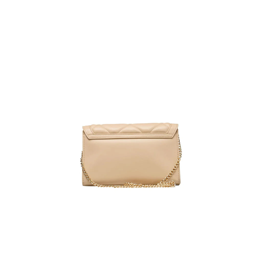 Borsa a spalla Crema LOVE MOSCHINO JC4222PP0HLZ stud cuori oro