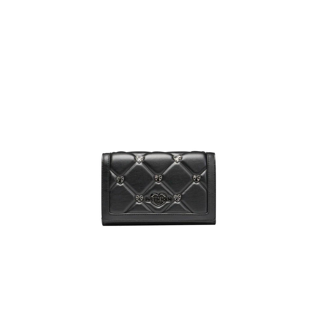 Borsa a spalla Nero LOVE MOSCHINO JC4222PP0HLZ stud cuori canna fucile