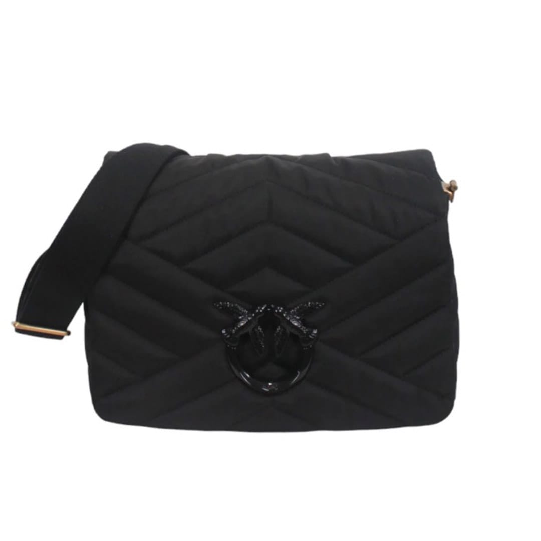 Borsa tracolla piccola PINKO Love Click Puff Baby Black