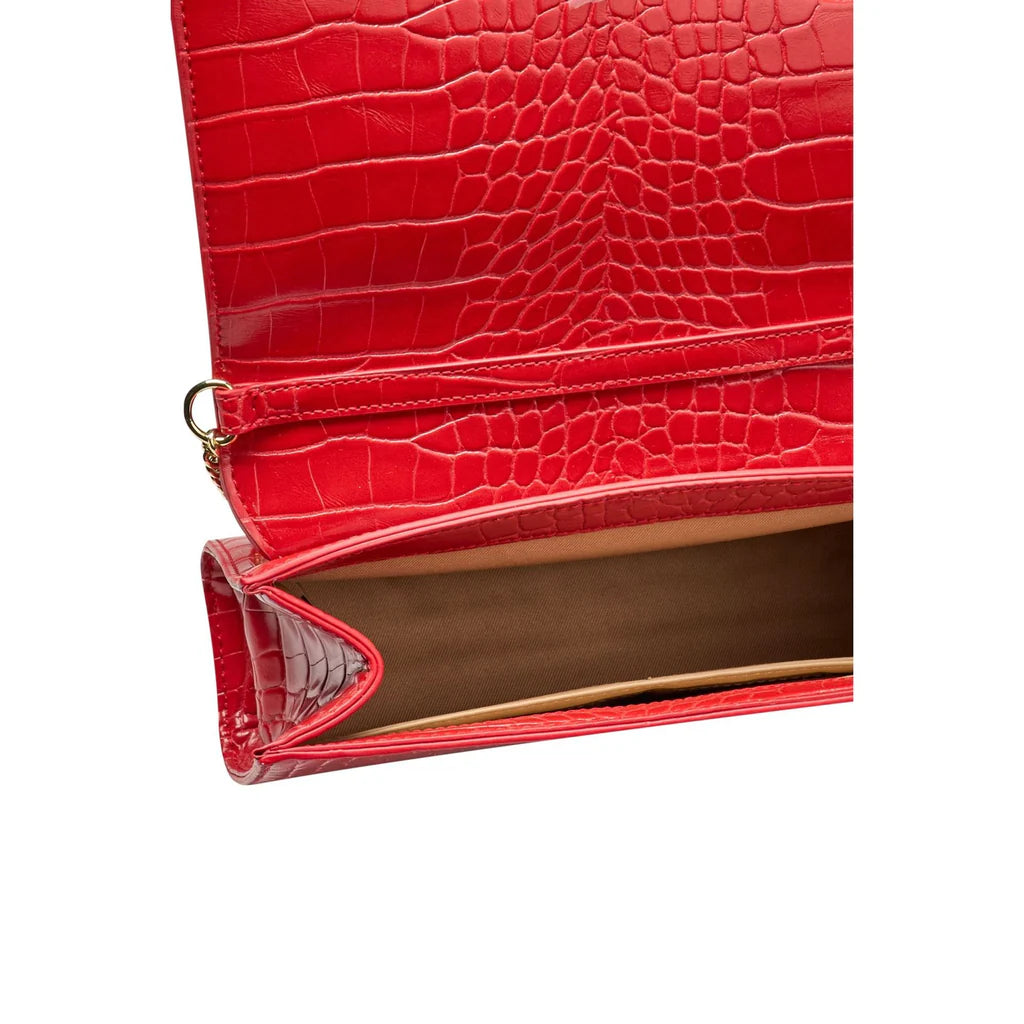Love Moschino JC4182PP0HKC Borsa a Tracolla stampa cocco rosso
